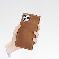 Vista 8 de Venito Florence - Funda de piel tipo cartera compatible con iPhone 11 Pro Max, extra segura con bloqueo RFID, cartera desmontable para teléfono