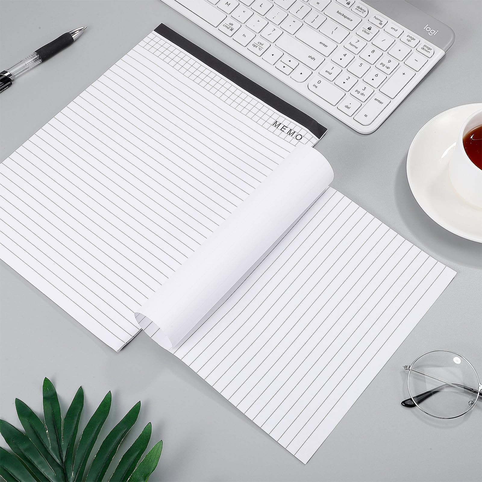 GALPADA Blocco Note A4 Portatile Bianco, 5 Pezzi, Carta, Strappabile
