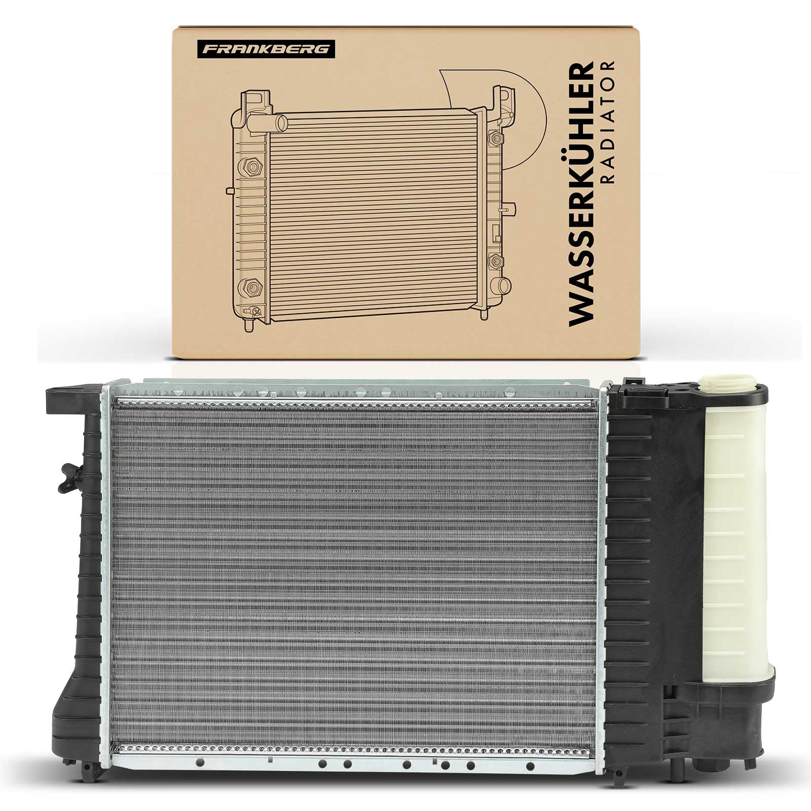 Frankberg Radiatore scambiatore di calore dell'acqua scambiatore di | Compatibile con: Serie 3 Compatta E36, Serie 3 Touring E36, Serie 3 E36, Serie 3 Cabrio E36, Serie 3 Coupé E36