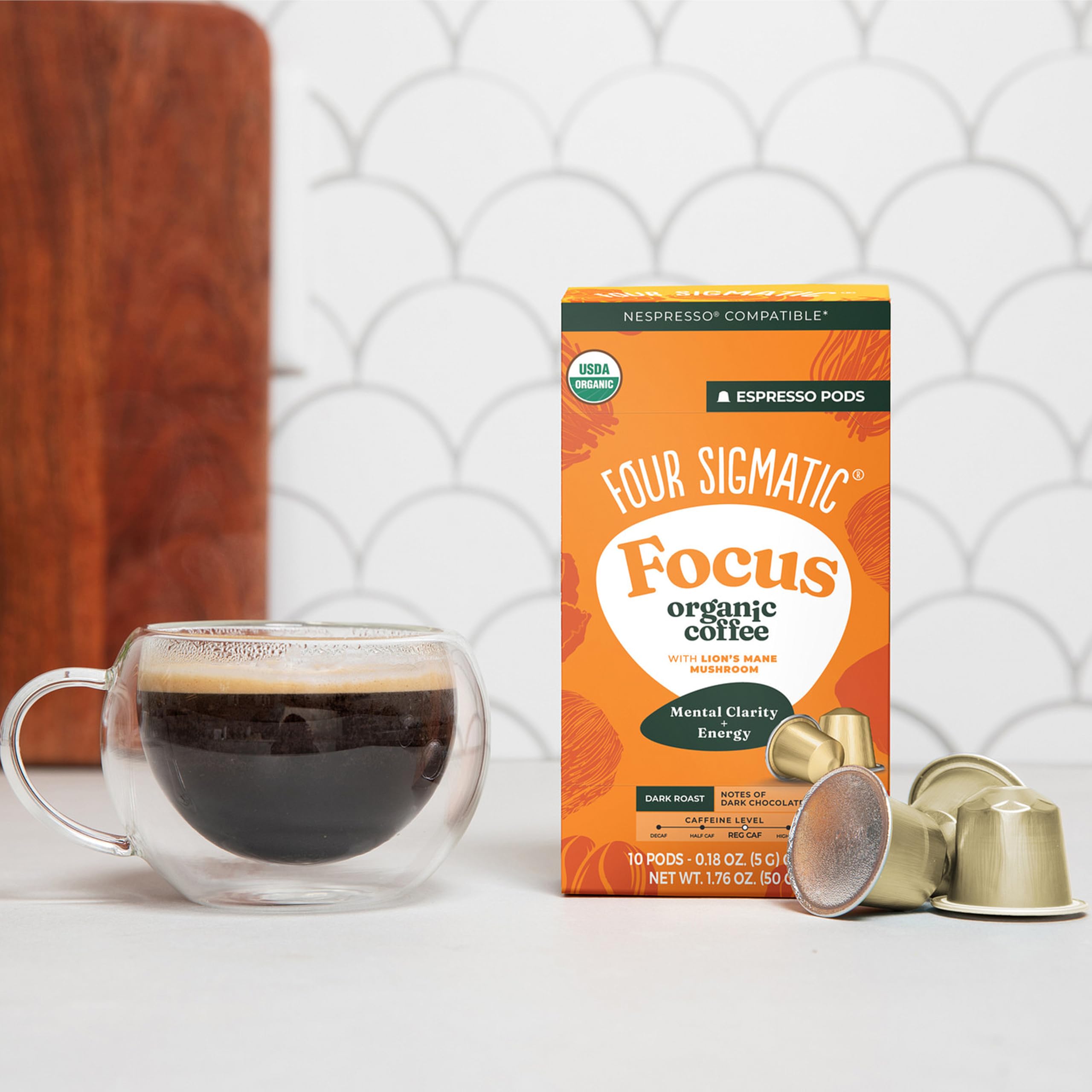Amazon.com : Four Sigmatic Focus Coffee Pods Compatible with