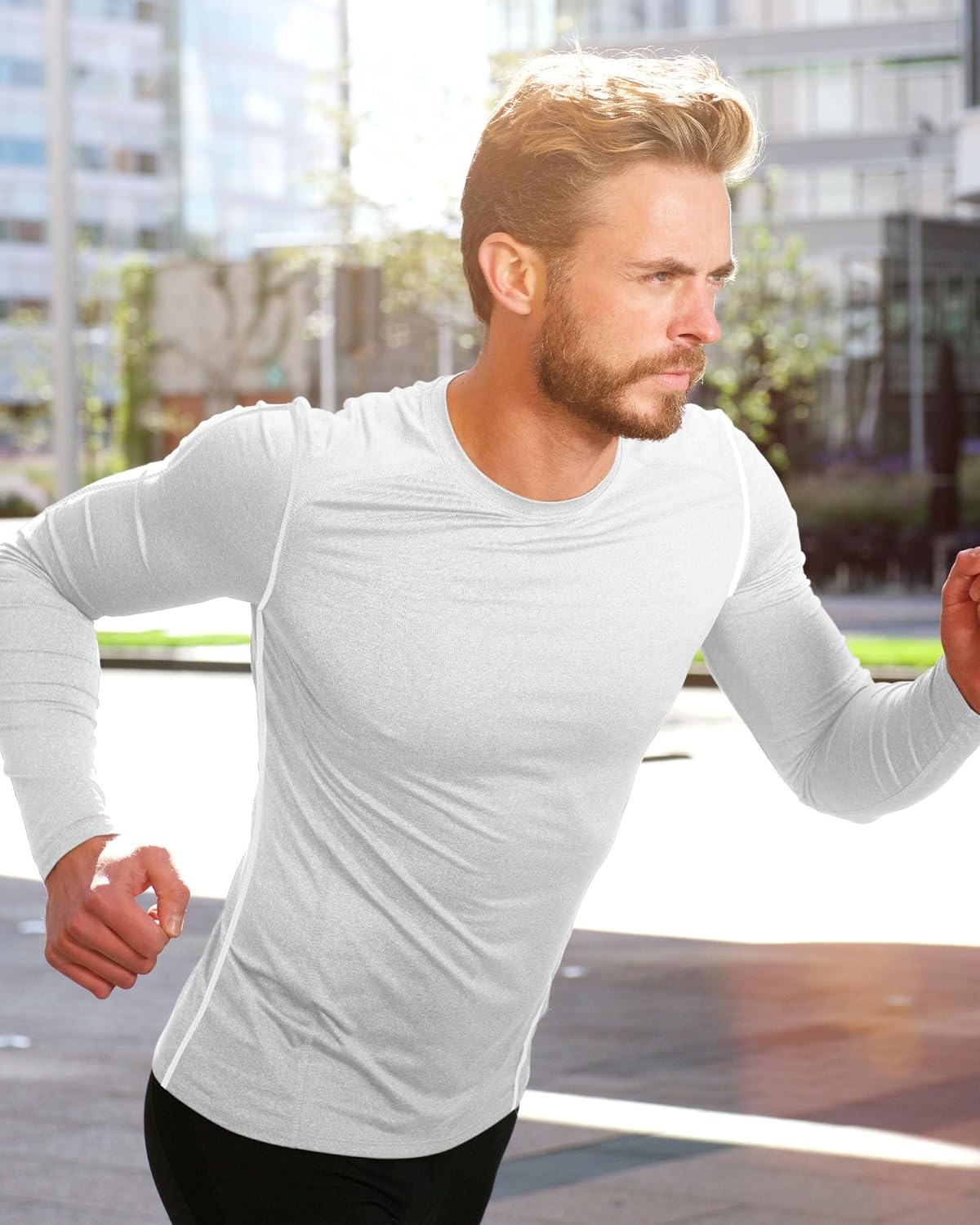 Hicarer 4 Pack Men's Thermal Compression Shirts Quick Dry Long Sleeve Athletic Workout Top Gym Sports Winter Base Layers - Image 2