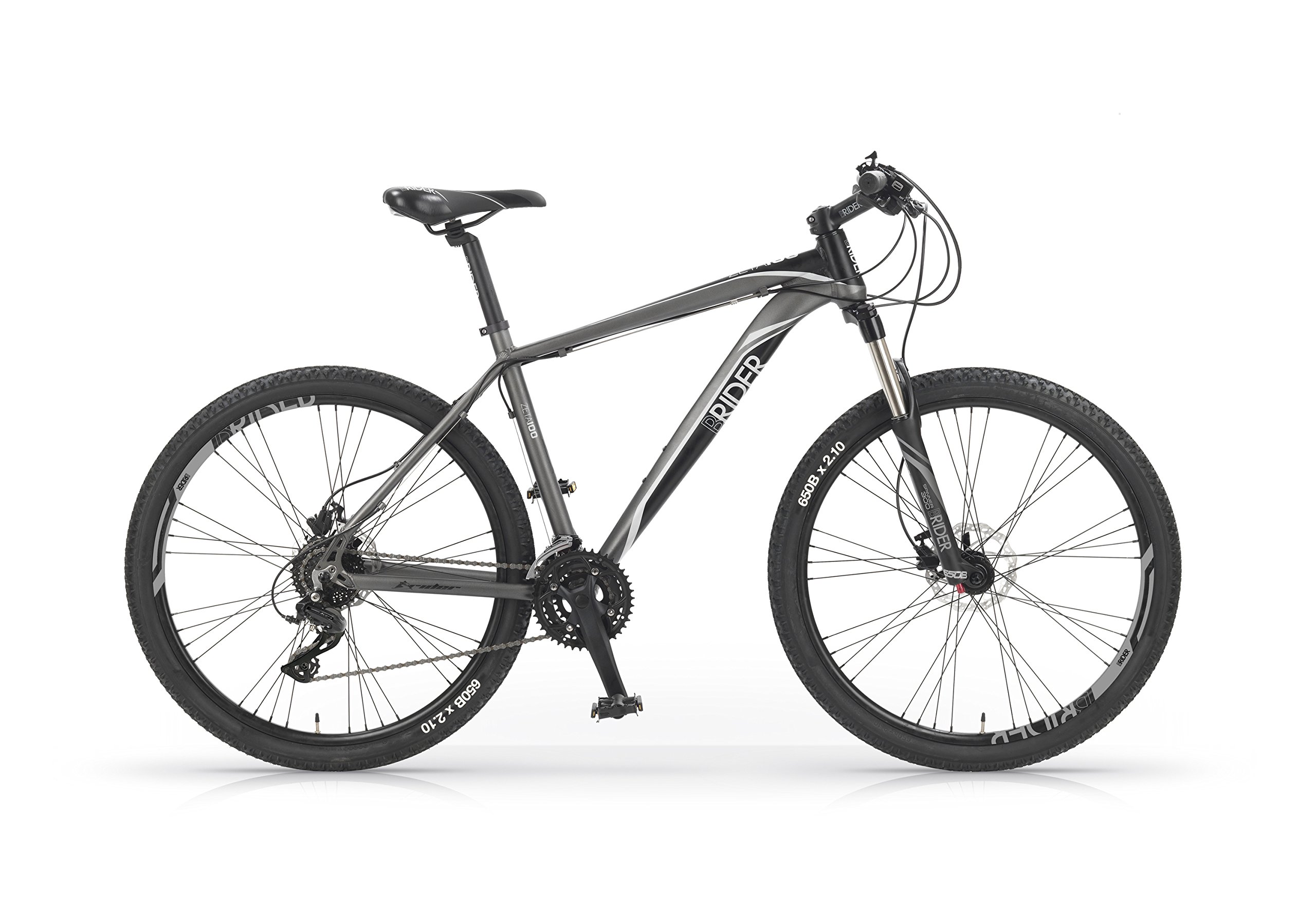 MBM Bici Brider Z100 in Alluminio Forcella Ammortizzata Freno a Disco Idraulico 27,5" 24 velocità