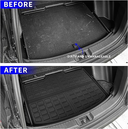 Vista 39 de Rongtaod Alfombrillas compatibles con Honda CRV 2017-2022, alfombrilla de maletero TPE para todo tipo de clima, accesorios CR-V 2021