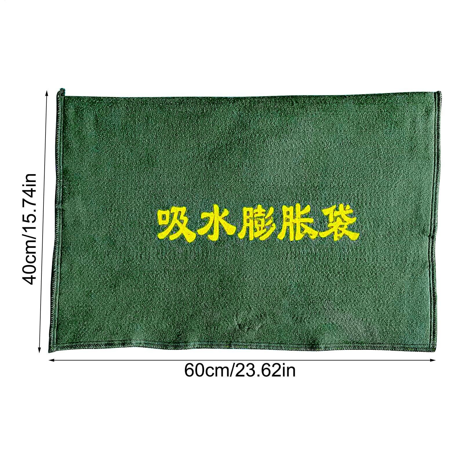 5PCS Flood Barrier Bags, Flood Prevention Bags, Water Blocking Bags, Reusable Flood Dam, Flood Control Sandbag, Home Flood Protection, Water Activated Sandless Bag 60x40x0.5cm for Home