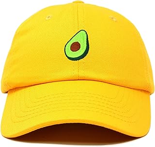 DALIX Green Avocado Hat Mens Womens Food Baseball Cap in Gold