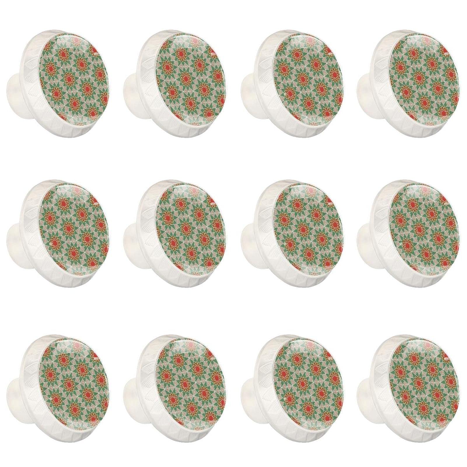 Boutons d'armoires de cuisine mandala x12 pour tiroir de commode