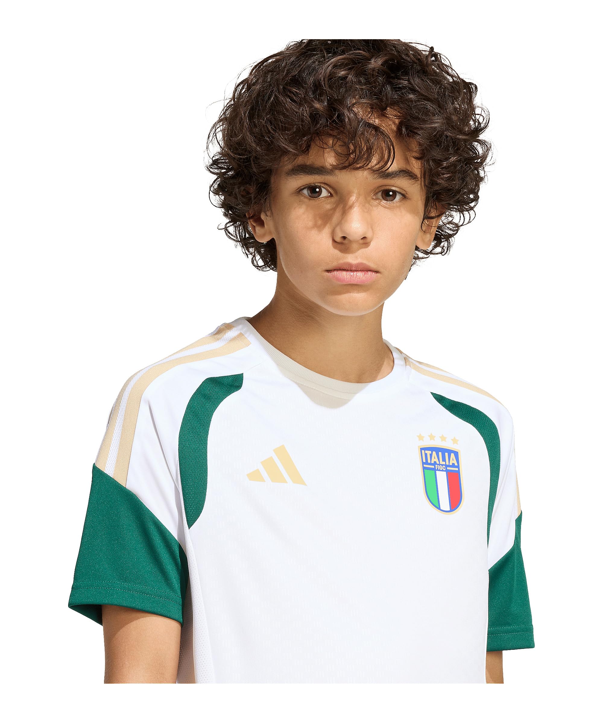 adidas Performance Italien Tiro Trainingsshirt Kids Weiß Weiss, 164 Kinder