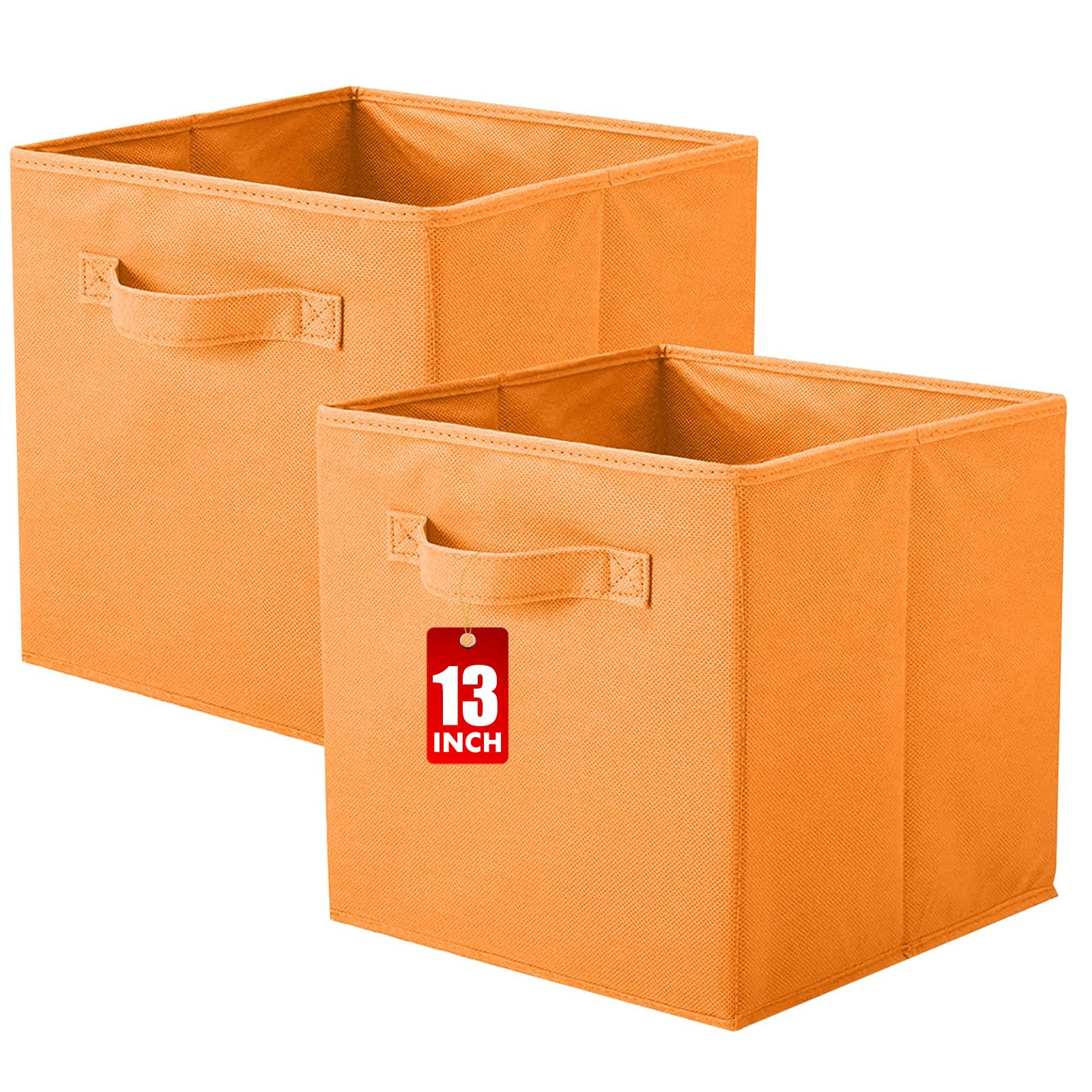 powerking Cube Storage Boxes, Foldable Fabric Storage Bins And Cloth Storage Organizer Drawer For Shelves, Closet And Toys Storage, 33 X 33 X 33 CM