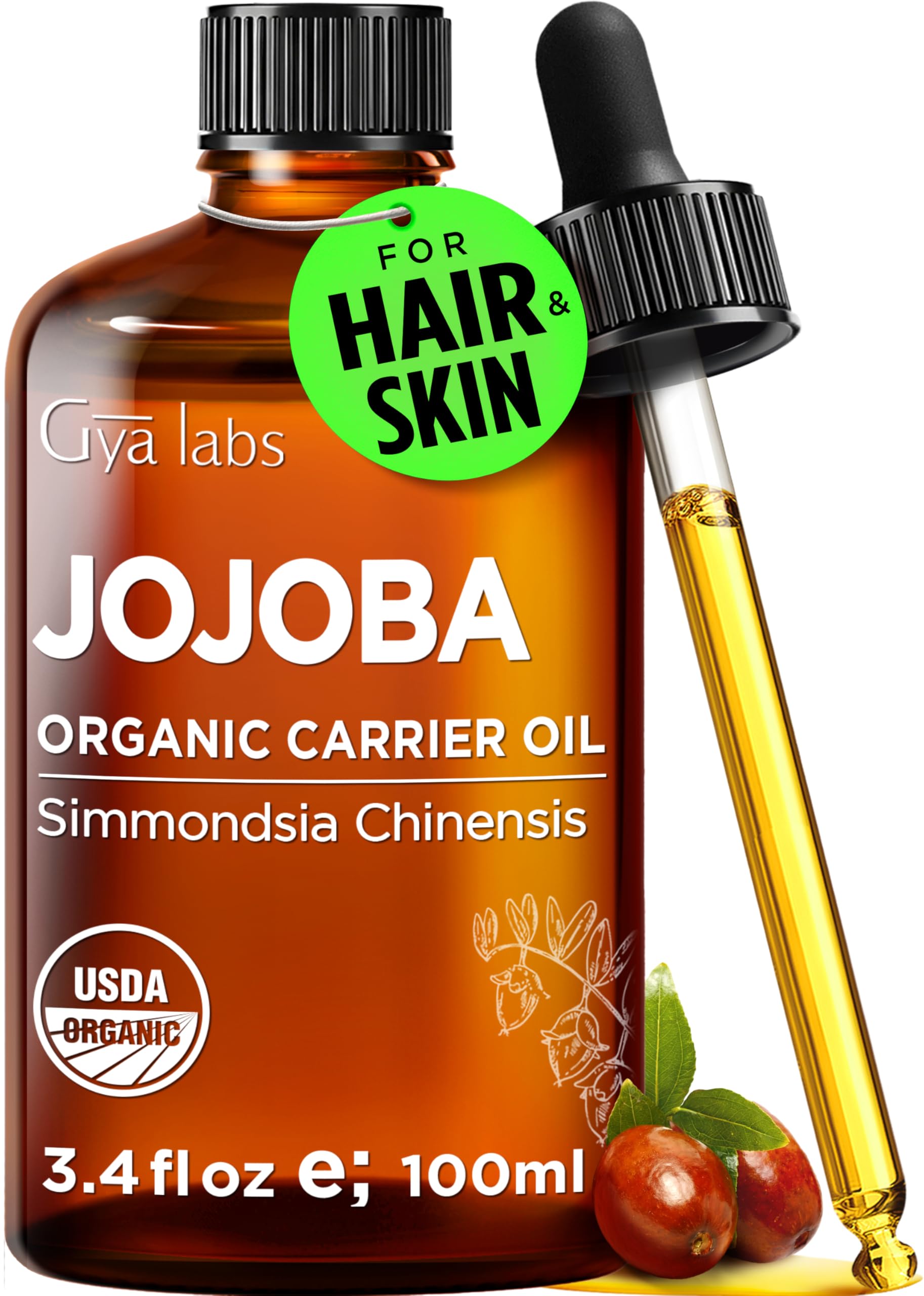 Gya Labs Organic Jojoba Oil for Skin