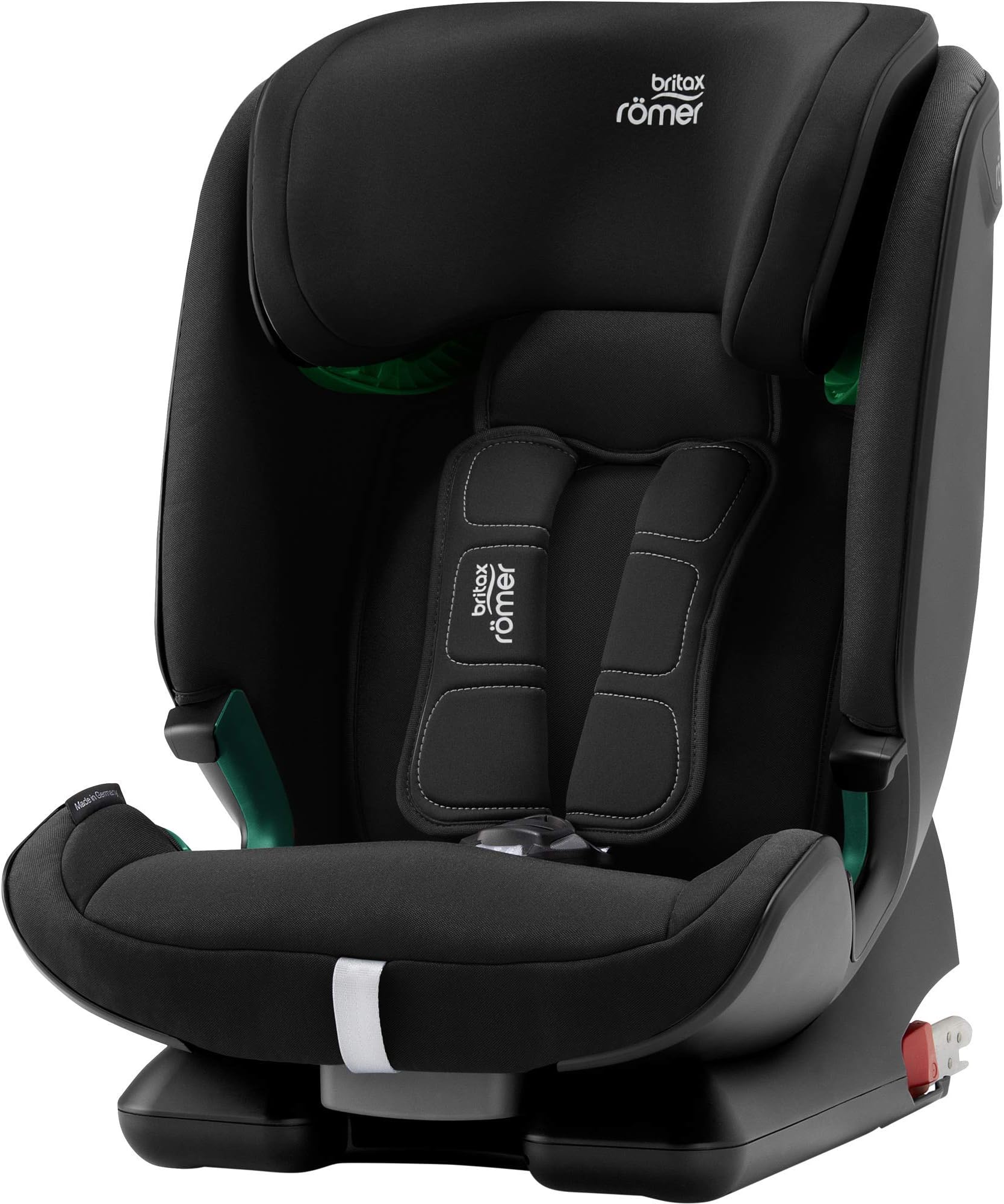 BRITAX RÖMER ADVANSAFIX M i-Size, Extendable headrest with ISOFIX Car Seat, Child from 76 to 150 cm (Group 1/2/3) from 15 Months to 12 Years, Cosmos Black