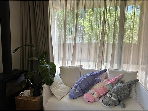 Vista 38 de Hofun4U Alligator Plush Pillow, 61 inch Alligator Stuffed Animal, Home Decoration Christmas Valentine’s Birthday Gift for Boys Girls Adults Kids