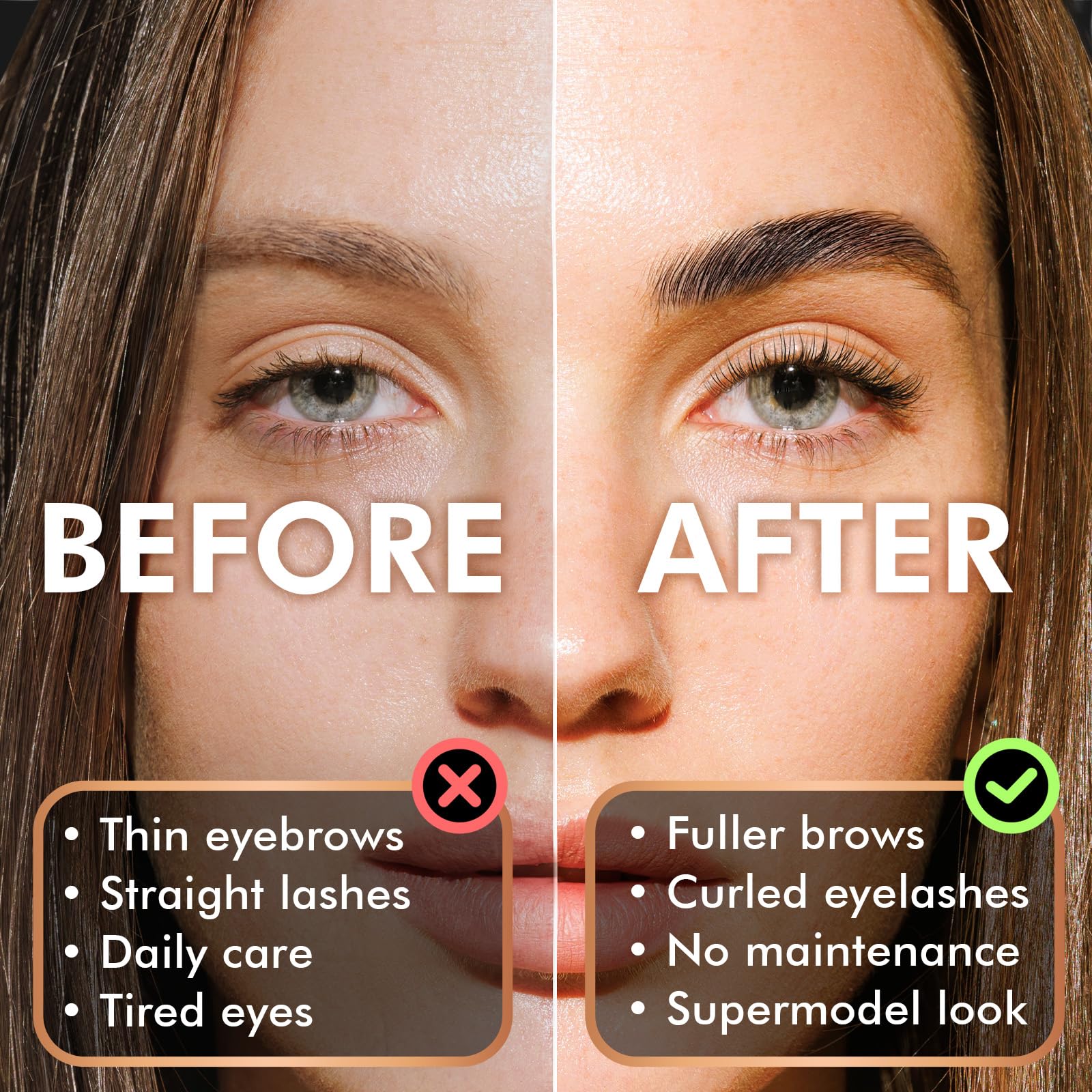 Profesjonalny zestaw do podnoszenia rzęs, zestaw do laminowania brwi 2 w 1, trwały 6-8 tygodni, 15 zastosowań, DIY lifting rzęs i brwi, podnoszenie i laminowanie brow - ABLK2