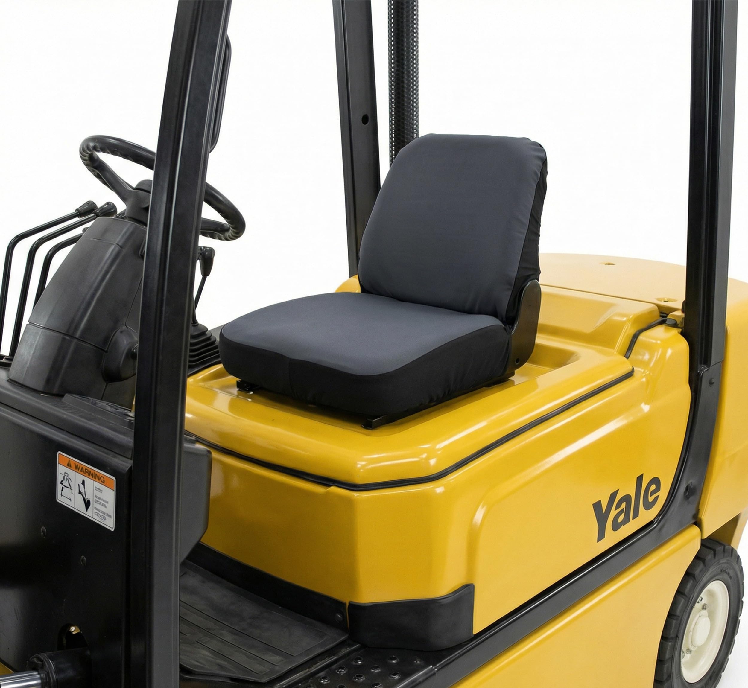Auto Accessori Lupex - LS33 Housse de siège universelle - Assise et dossier doux combinés, coutures renforcées, protection et confort pour sièges agricoles (gris en tissu)