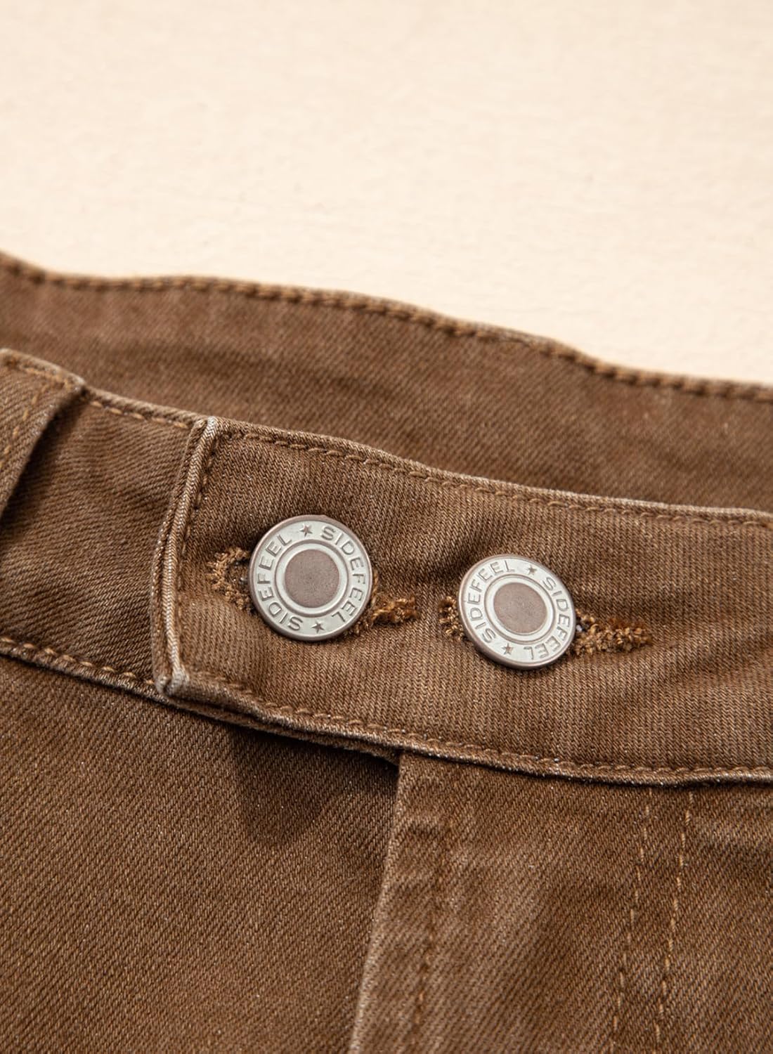 Sidefeel Women’s Wide Leg Jeans High Waisted Stretchy Front Seam Denim Pants