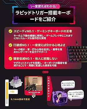 MageGee ラピッドトリガー キーボード | 68キー 英語配列 有線 RG MageGee ラピッドトリガー キーボード | 68キー 英語配列 有線