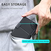 Vista 3 de Cubierta de parasol para DJI Mini 5 Pro/4 Pro/Air 3 RC 2 Accesorios de mando a distancia, antirreflejos plegable controlador de drone cubierta