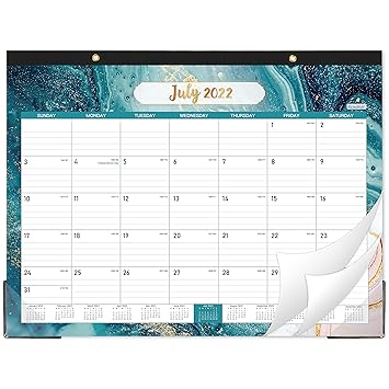 2022 And 2023 Calendar Amazon 2022 2023 Calendar Desk Wall Calendar 2022 2023 With Corner Transparent Protector Jun 2022 Dec 2023 22 X 17 Desk Wall Calendar With Two Hooks Large Writing Block Julian Date Hung Large Amazon In Office Products
