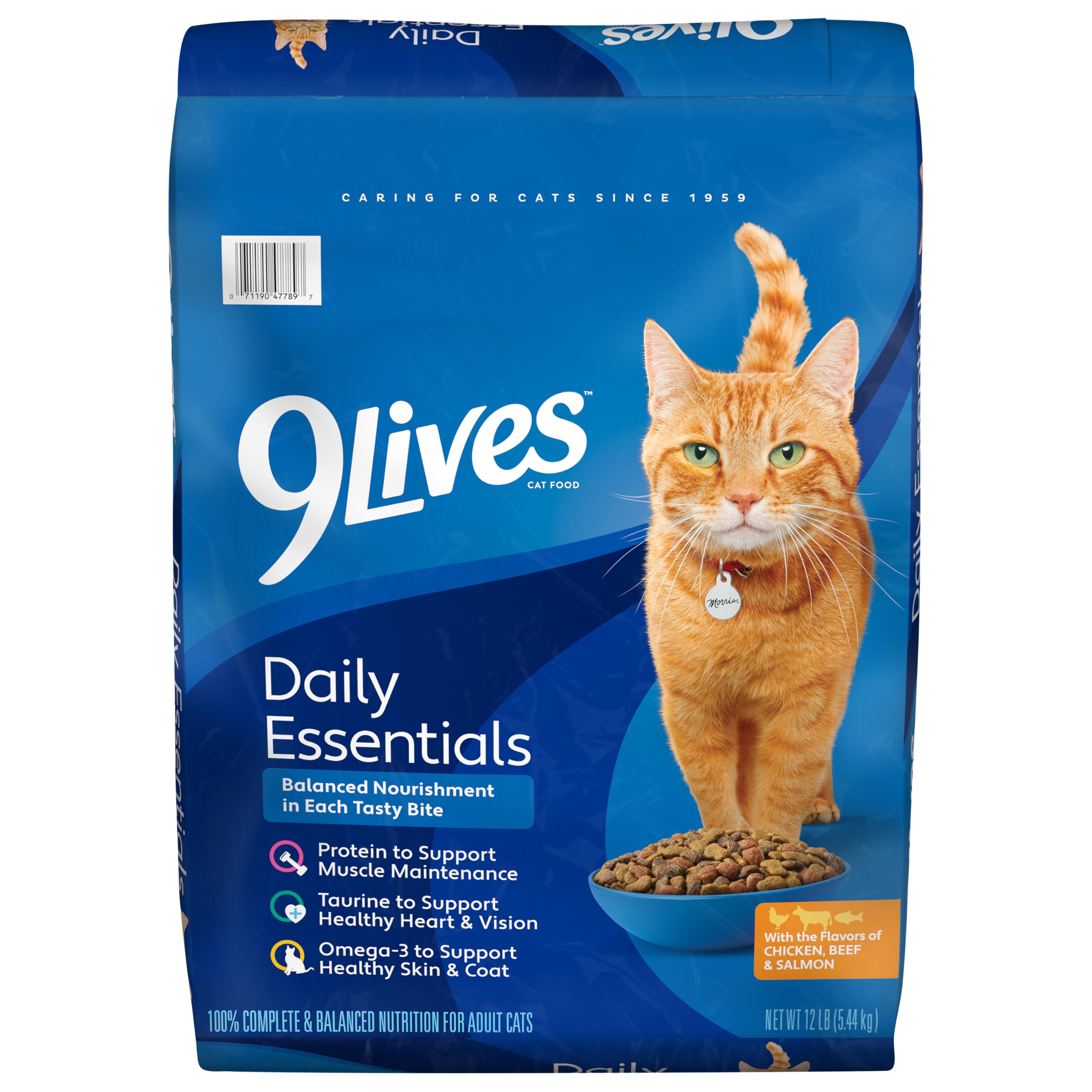 9Lives Daily Essentials Dry Cat Food, 12 Pound Bag