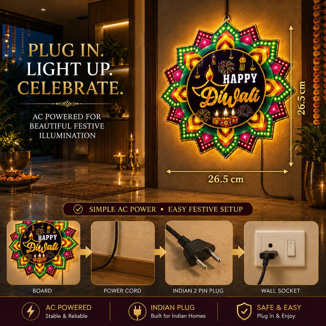 Gesto Diwali Lights - Festive Home Decoration -4 Gesto Diwali Lights - Festive Home Decoration -4