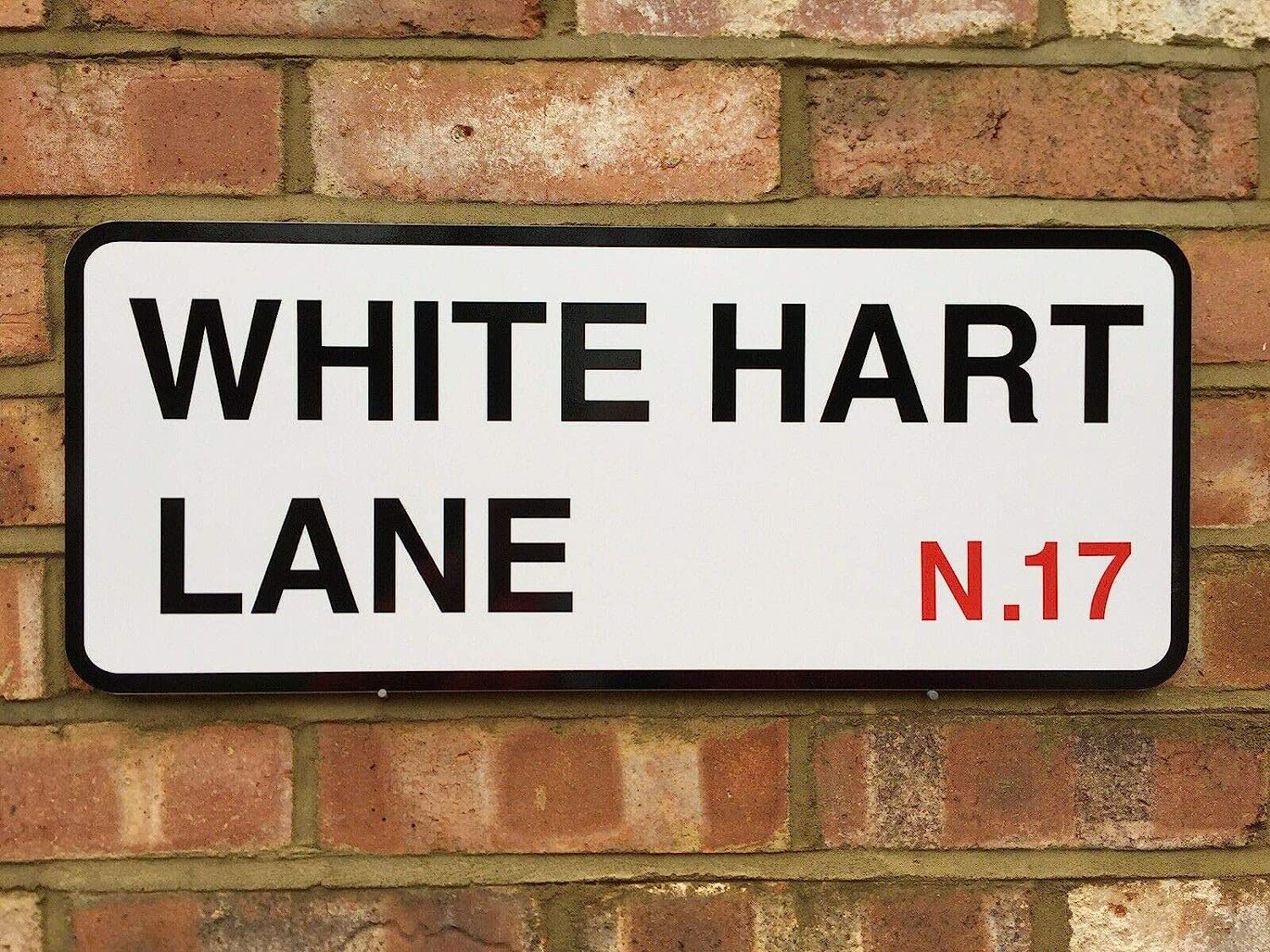 Bonoff Tinsignc319 Tottenham Hotspur White Hart Lane Street Sign Metal Poster Wall Art Decor Tin Sign 8X12 Inches