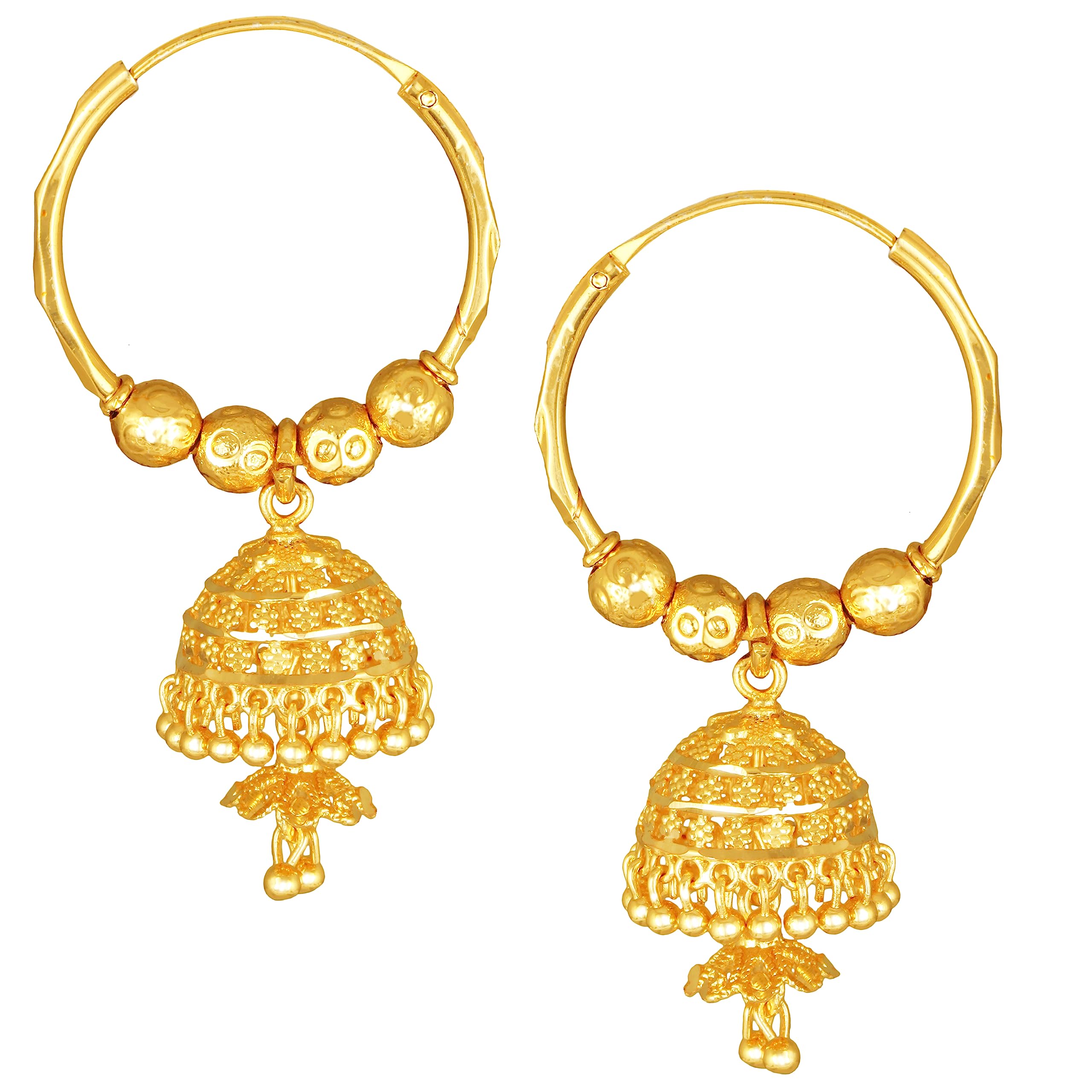 MEENAZ bali Jhumki hoop Jhumka Earrings for Women Girls Traditional Temple 1 One Gram Gold fashion Meenakari South Indian Screw Back Long Ear Chain Peacock Jhumkas Combo stylish Wedding golden 457 (B0CBJY5VBP) Amazon Price History, Amazon Price Tracker