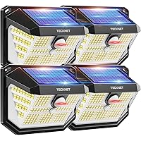 TECKNET Luci Solari Esterno, 231 Faretti Solari a Led da Esterno