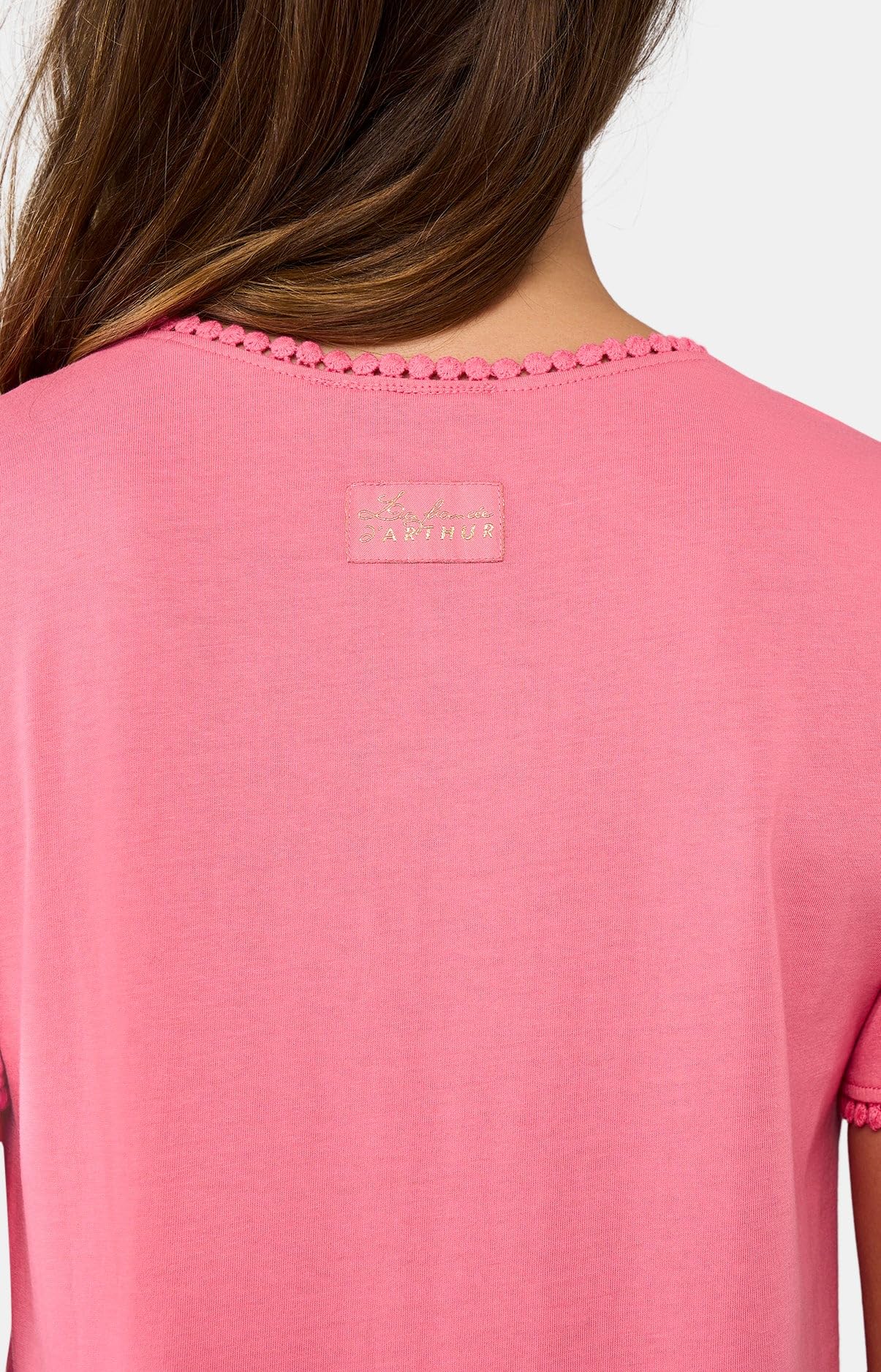 ARTHUR – Pijama corto para mujer – Conjunto de pijama para mujer – Camiseta de manga corta y pantalón corto – Algodón procedente de la agricultura ecológica