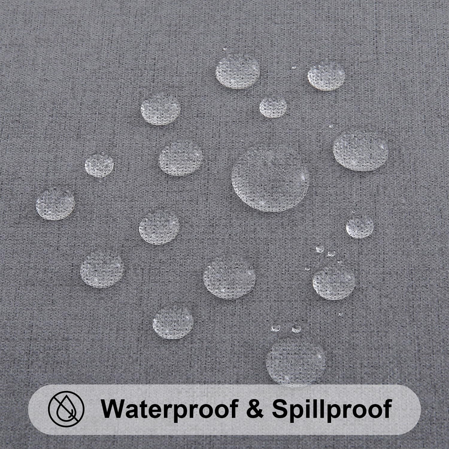 smiry Rectangular Table Cloth Wipe Clean 130x160 cm, Wipeable Water Resistant Linen Tablecloth - Image 4