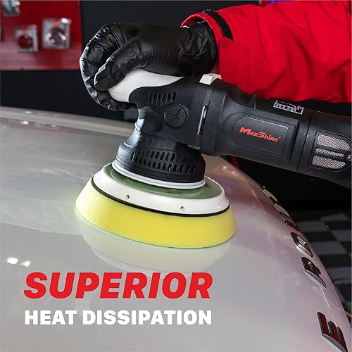 Vista 9 de Maxshine Placa de respaldo universal de doble acción de gancho y bucle de 6 pulgadas Se adapta a pulidores con rosca de 5/16 pulgadas Soporta