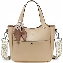 Tote Bag for Women PU Leather Bucket Purse for Women Top Handle Handbag Shoulder Bag wIth Detachable Small Purse