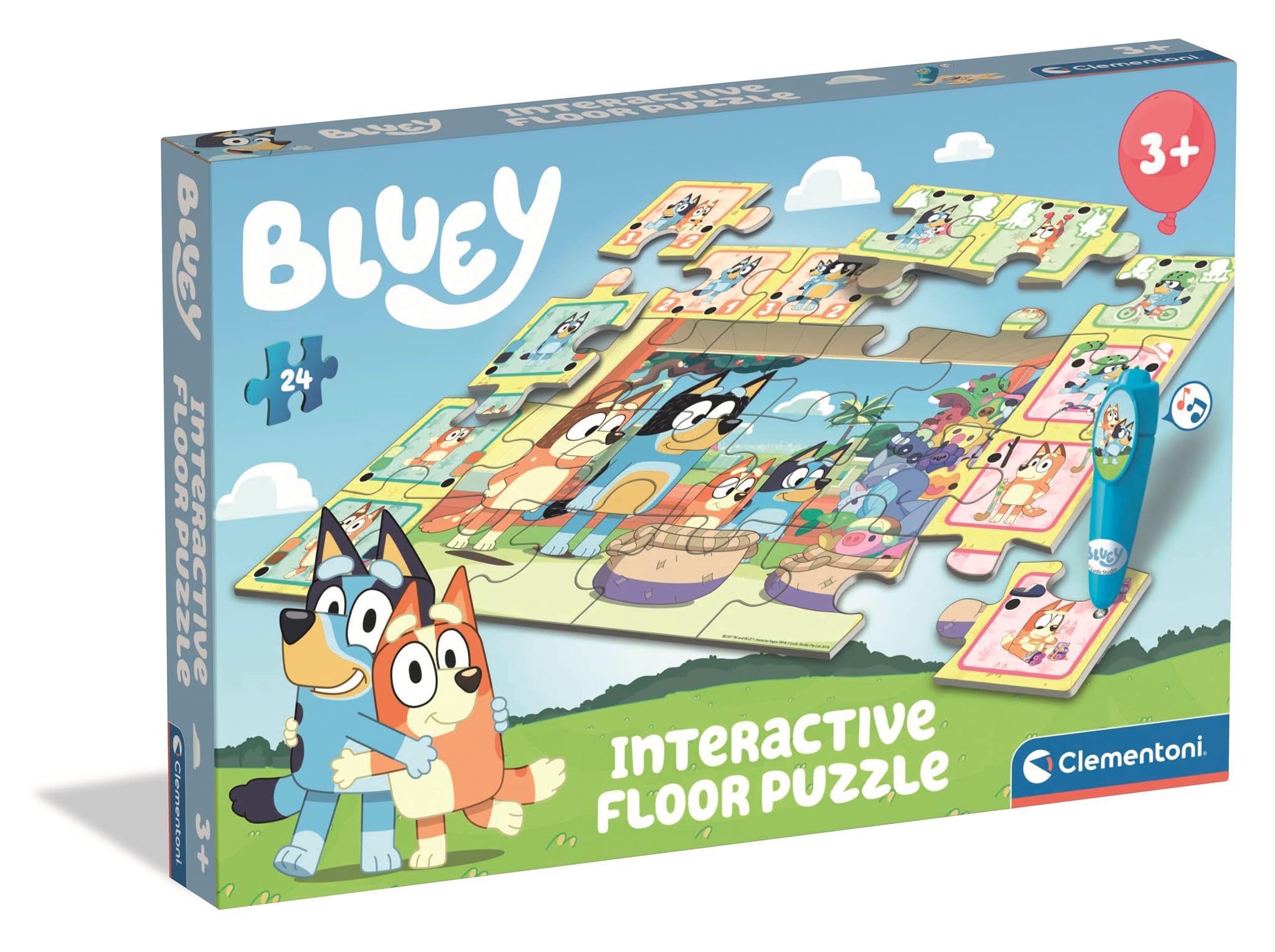 NEW Bluey Interactive Floor Puzzle With Electronic Pen