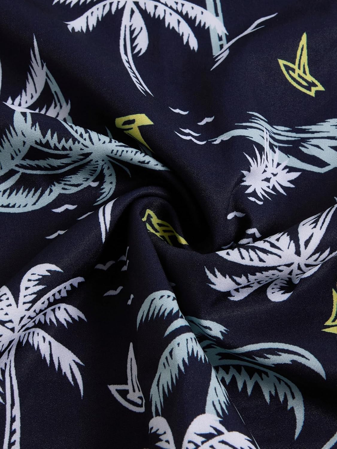 SOLY HUX Men's Short Sleeve Tropical Shirts Button Up Collared Boho Hawaiian Tops Cruise Wear - Image 4