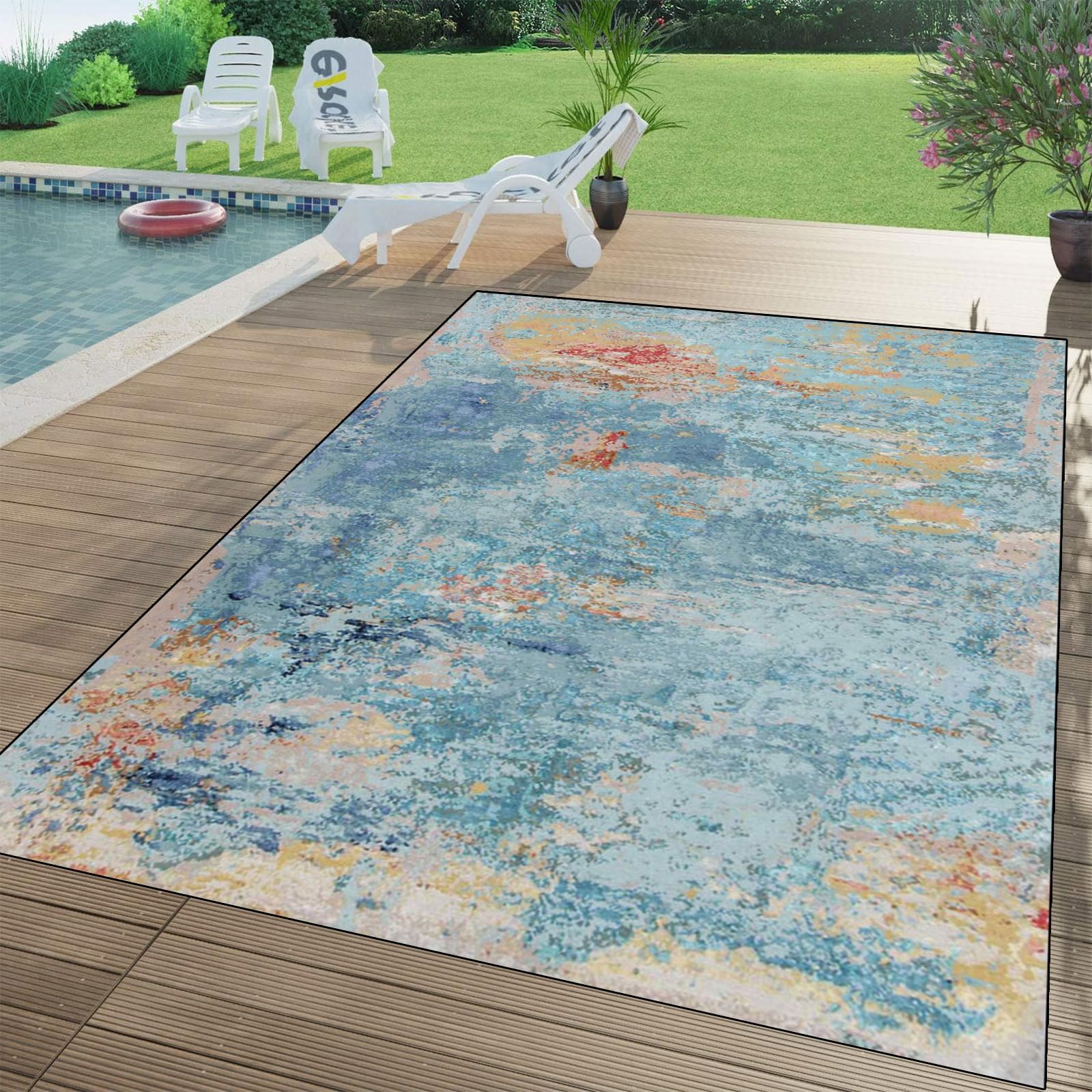 Alfombra lavable de 100 x 140 cm anti manchas para solucionar la suciedad en zonas de paso