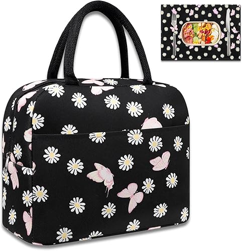 Lonchera térmica para mujer con manteles individuales, bonitas loncheras para mujer, loncheras para mujeres, manteles individuales para mantener