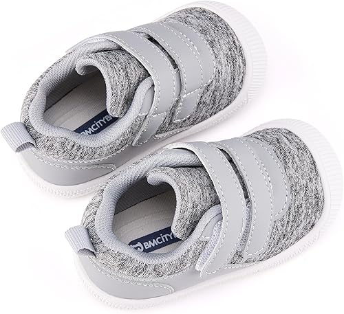 Miniatura 5 de BMCiTYBM Zapatos para caminar para bebé, niños y niñas, tenis de caña alta para aprender a caminar, 6, 9, 12, 18, 24 meses