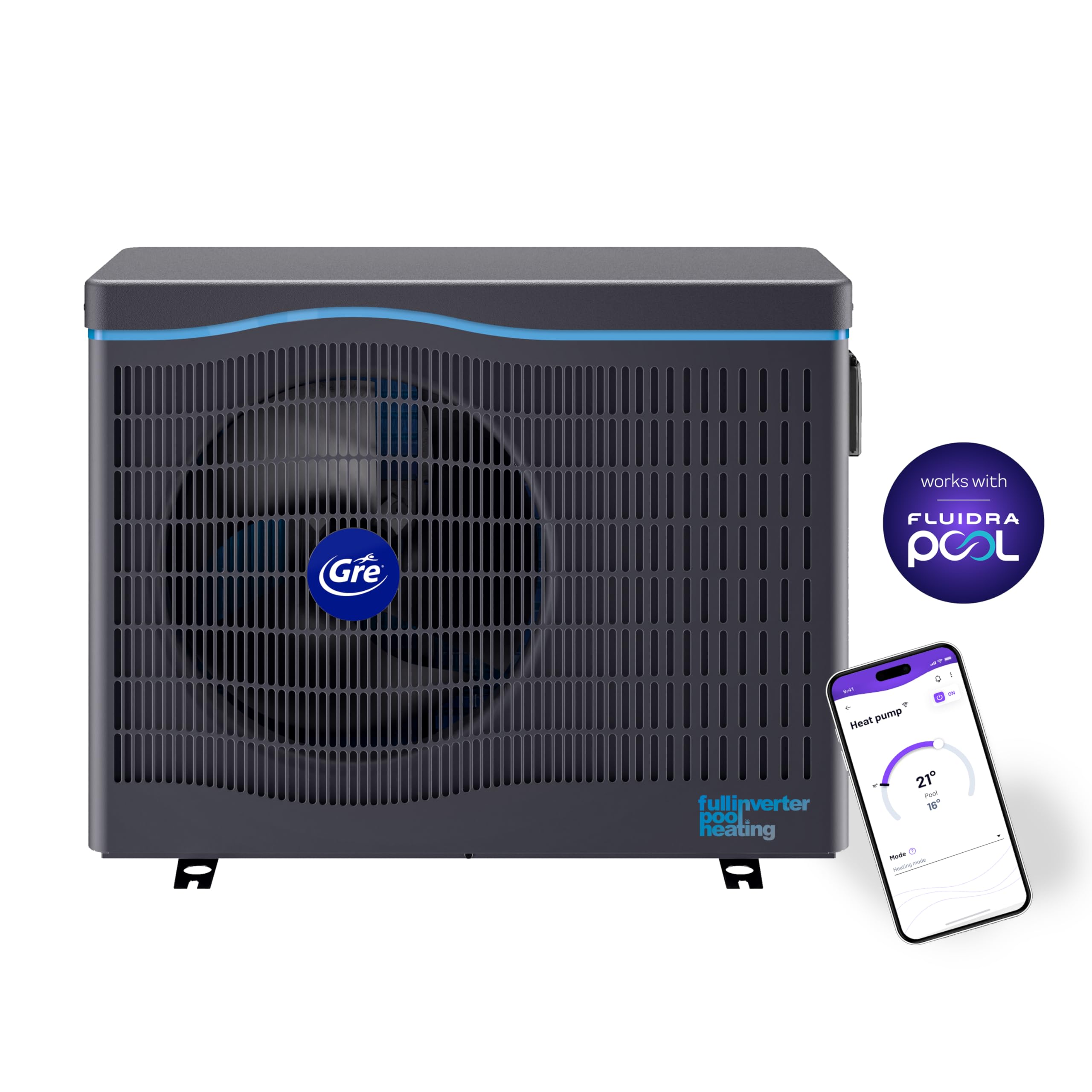 Bomba de Calor Full Inverter Para Piscinas Hasta 75 m3 Conectividad Fluidra App