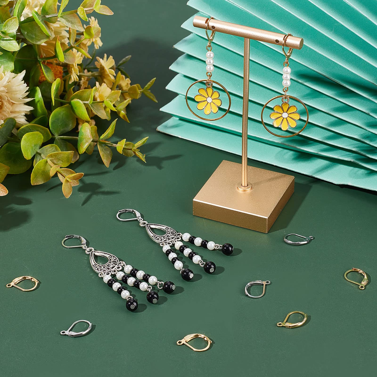 Beebeecraft Crochets De Boucles D'Oreilles à Levier 999 Argent Fin - Lot De 2 Créoles Françaises Avec Sécurité