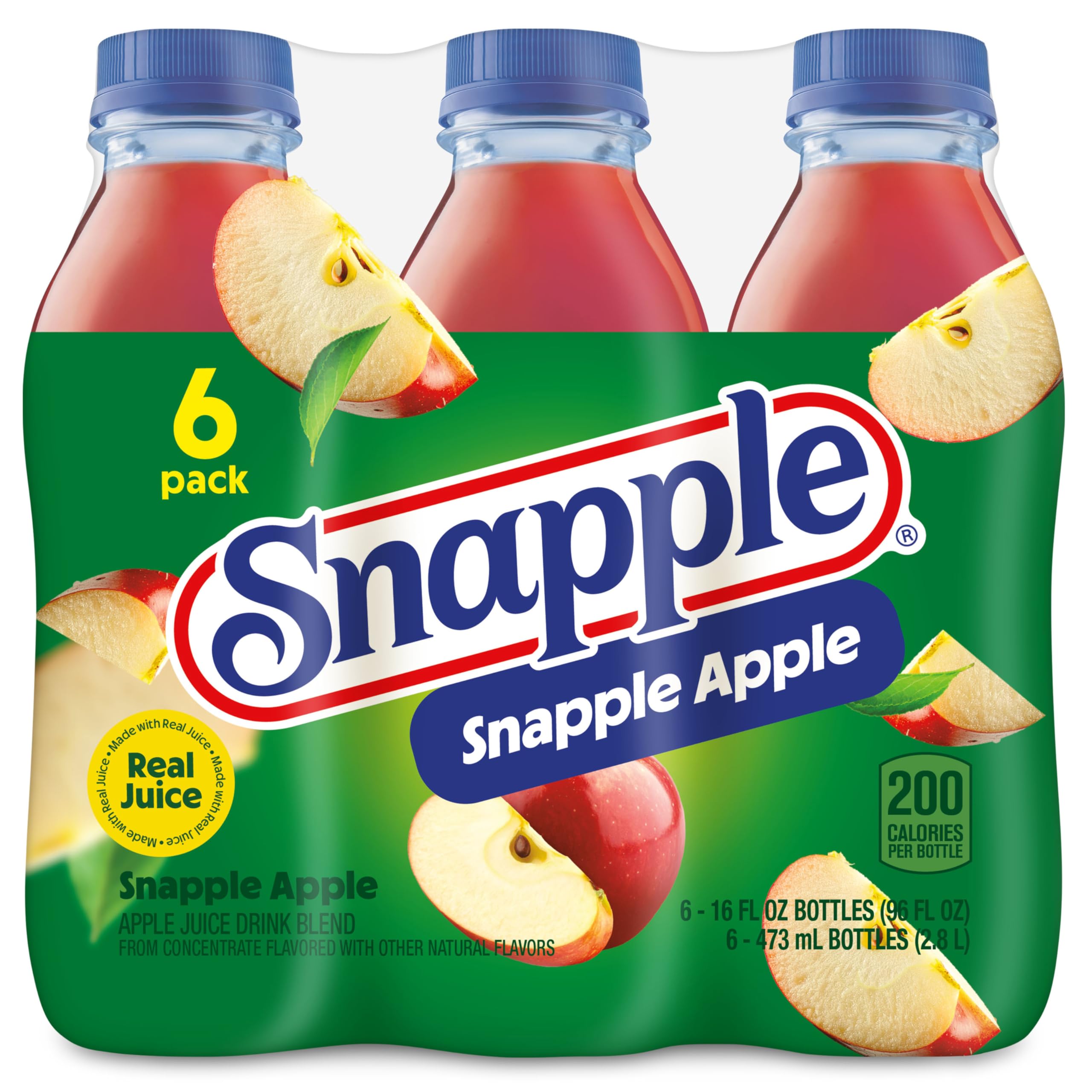 Snapple Herbata jabłkowa - naturalnie aromatyzowana herbata mrożona - butelki 24 x 473 ml