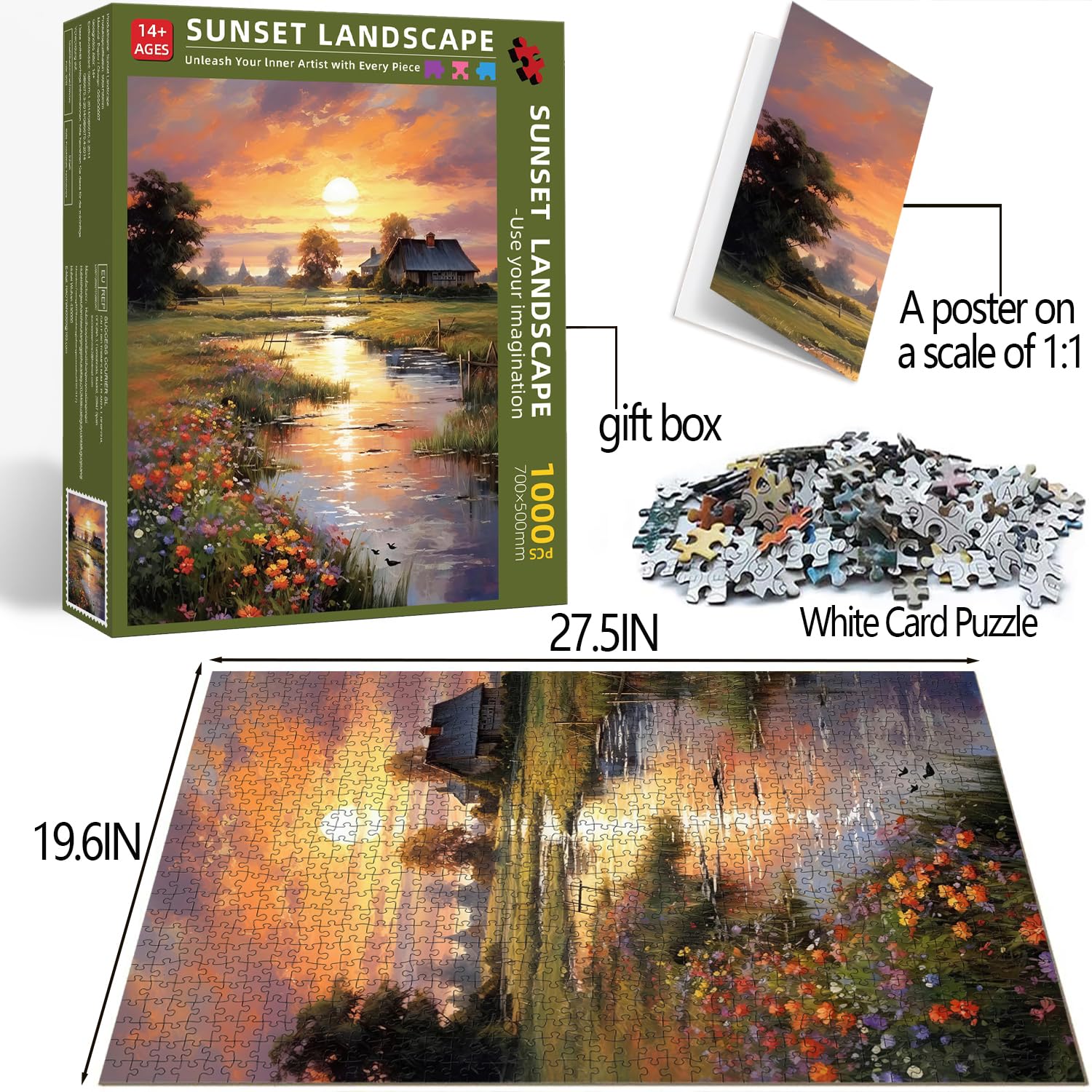Jigsaw Puzzles for Adults 1000 Landscape - Image 3