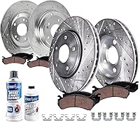 Vista 35 de Detroit Axle - Kit de freno delantero para Nissan Altima Sentra 07-10, repuesto de pastillas de freno de cerámica de freno de disco 2007 2008 2009