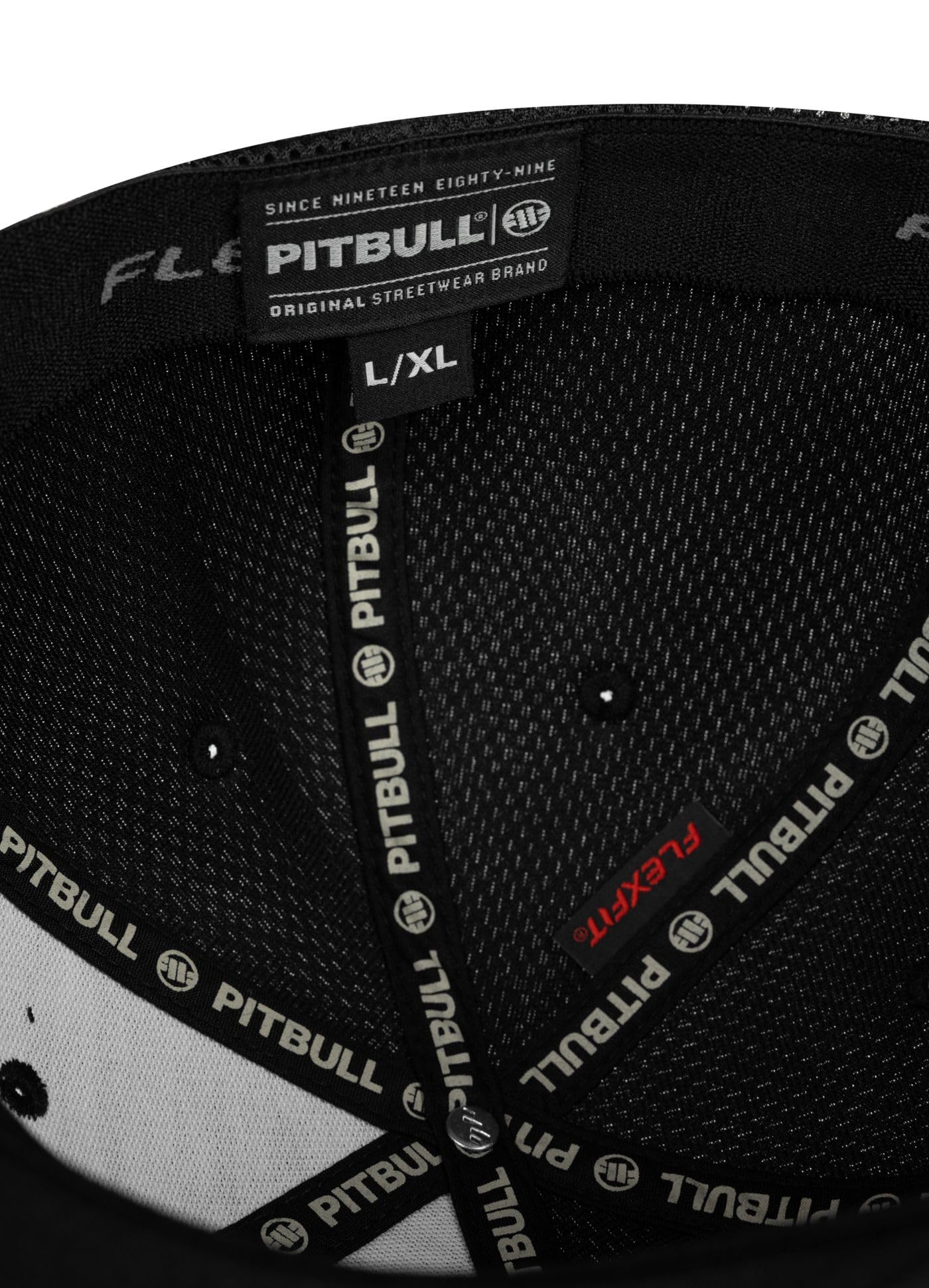 PITBULL Flexfit Tyrian Casquette de baseball complète pour homme et femme avec maille élastique et visière incurvée respirante Style urbain