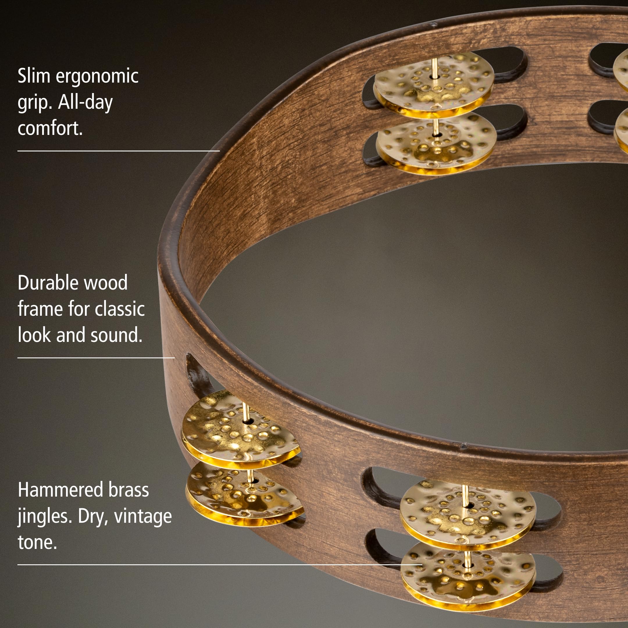 Amazon | MEINL Percussion マイネル タンバリン Vintage Wood