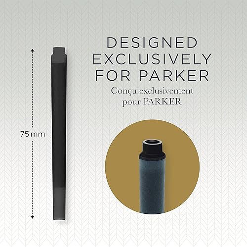 Miniatura 10 de Parker 1950382 Quink - Recambio para pluma estilográfica, 10 unidades