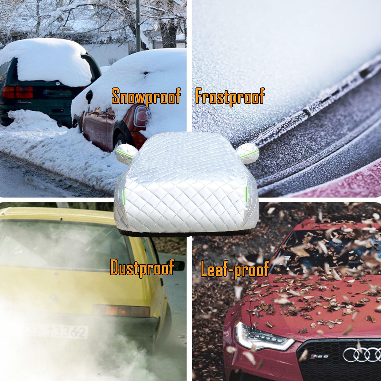 Telo Copriauto Antigrandine Imbottito per Ford Ranger Wildtrak Copriauto,Telo Copriauto Esterno Cotone ispessito Impermeabile Copriauto traspirante Anti UV Vento Antipolvere