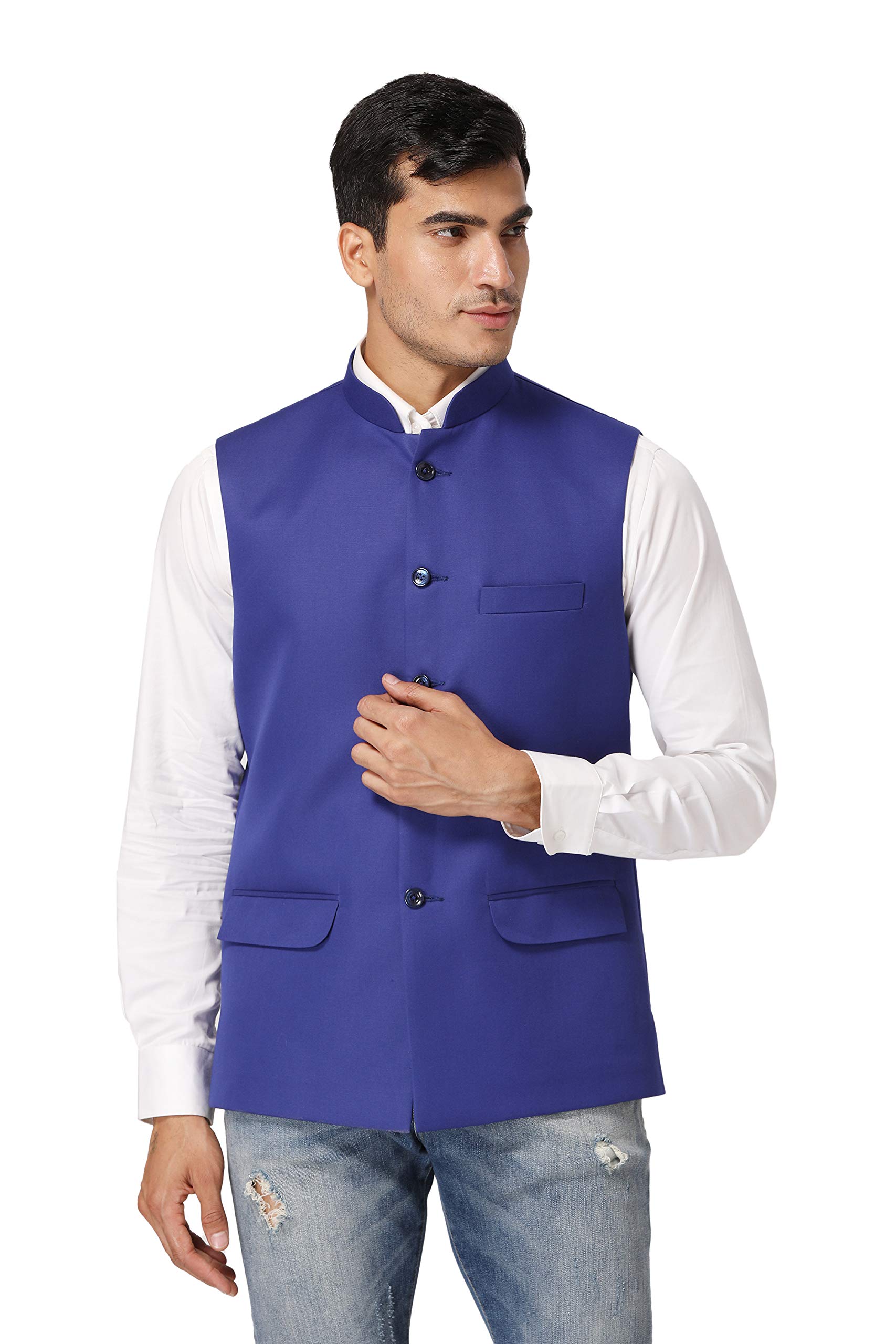 wintage Men's Polyester Cotton Modi Nehru Jacket-picture-20