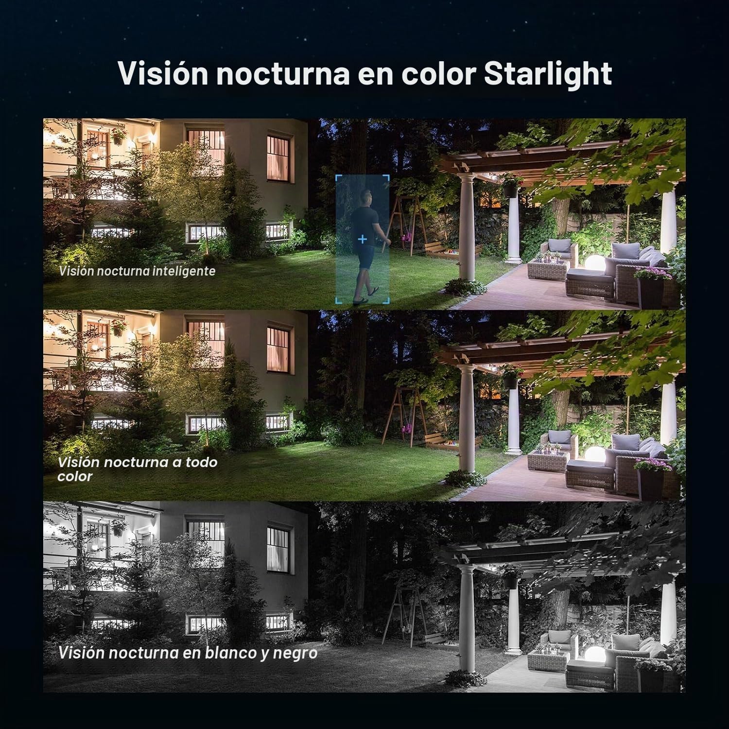 EZVIZ H8c 4G 2K Cámara de Seguridad WiFi para Exteriores Panorámica 350º Visión Nocturna