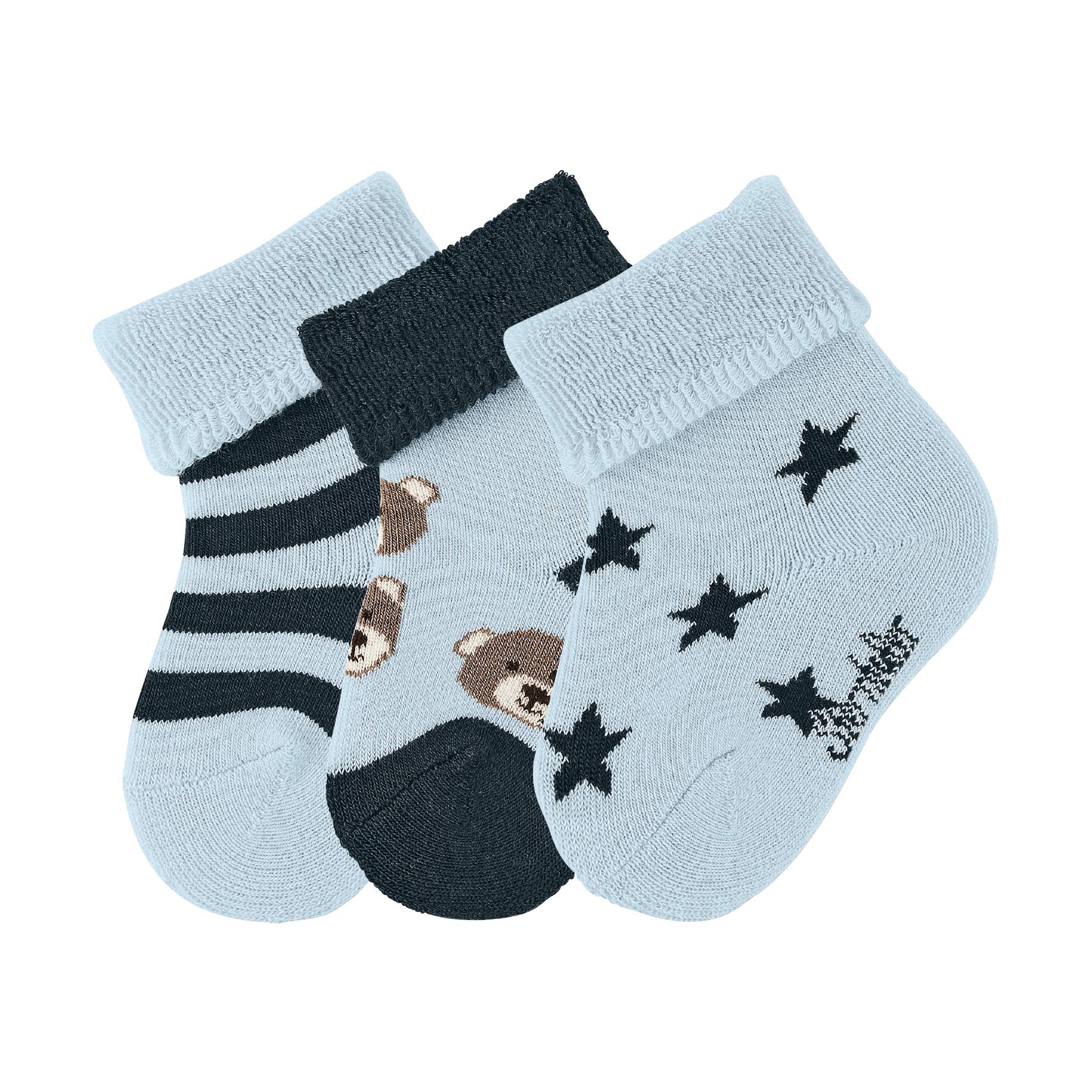 Sterntaler skarpety Niemowlęta - chłopcy Baby-söckchen 3er-pack