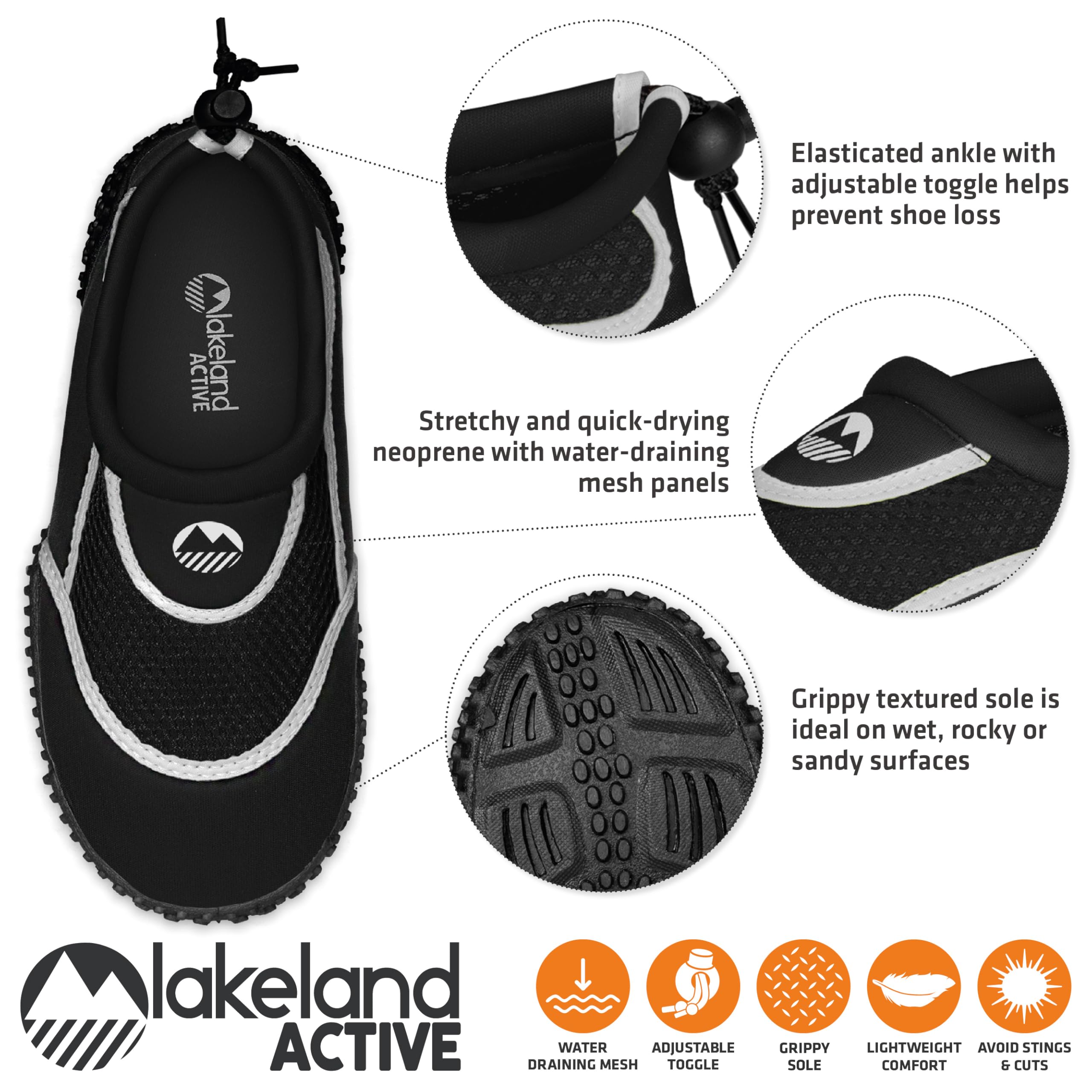 Lakeland Active Boy's Eden Aquasport Water Shoes — view 4