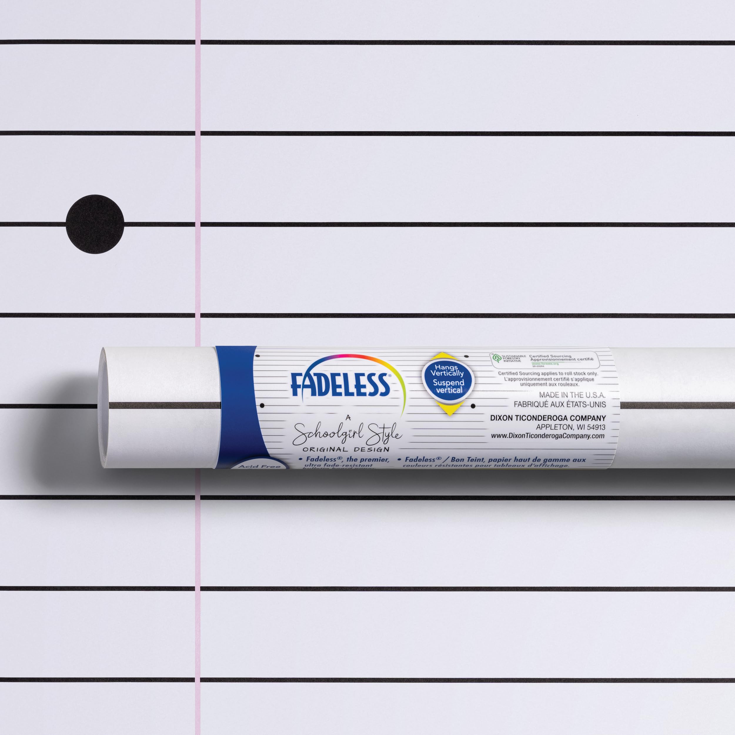 Fadeless Schoolgirl Style Bulletin Board Paper, Passing Notes, 47.25" x 25', 1 Roll