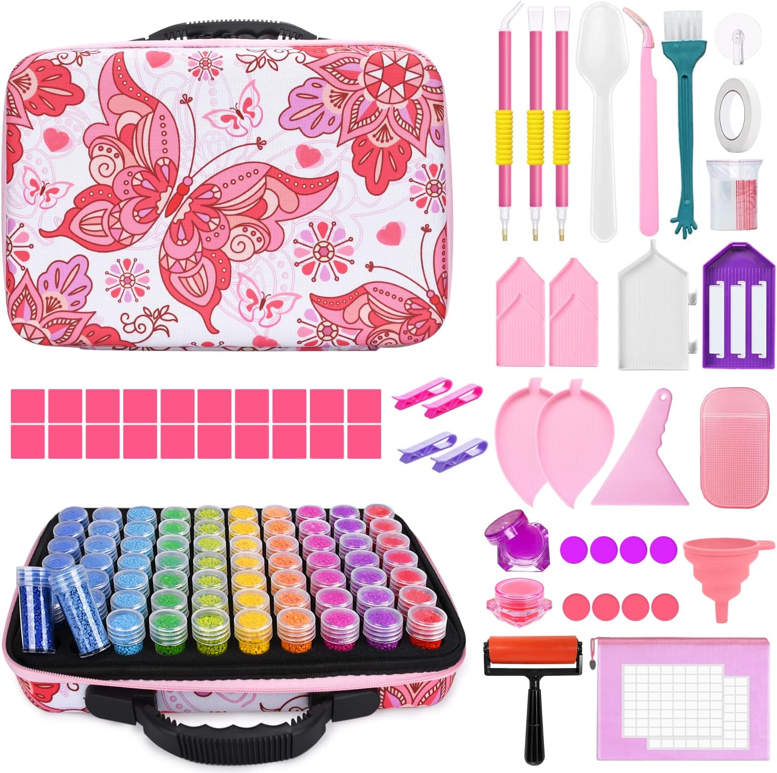 FAMKEEP Strumenti di Pittura Diamante,Diamond Painting Kit Completo,158